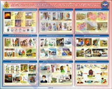 СТЕНД Действия населения при стихийных бедствиях 950х1200х3мм. - Пожарная безопасность